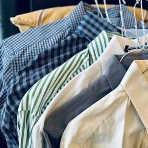 6 Brand-Name Men’s Dress Shirts M-L